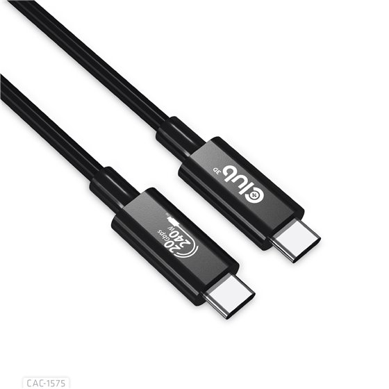 CAC-1575 cable USB USB4 Gen 2x2 2 m USB C Negro