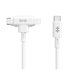 HyperJuice cable USB USB 2.0 1,5 m USB C USB C/Lightning Blanco