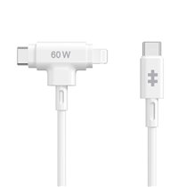 HyperJuice cable USB USB 2.0 1,5 m USB C USB C/Lightning Blanco