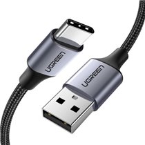 60126 cable USB 1 m USB C USB A Negro, Gris