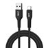 Cable USB-A a tipo C 3A 100 cm trenzado