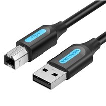 Cable USB 2.0 Impresora COQBH/ USB Tipo-B Macho - USB Macho/ 2m/ Negro