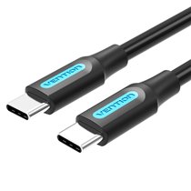 Cable USB 2.0 Tipo-C COSBH/ USB Tipo-C Macho - USB Tipo-C Macho/ 2m/ Negro