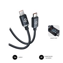 CABLE OPTIMUS 60W C-C 1m BLACK