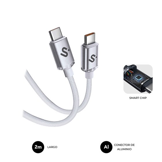 CABLE OPTIMUS 60W C-C 2m WHITE