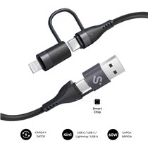 CABLE TOP 4IN1 60W C-C-L-A 1m