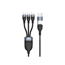 ETTA06B15C cable USB USB 2.0 1,5 m USB A/USB C 3 x USB C Negro