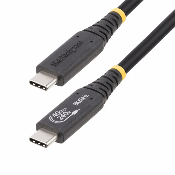 Cable USB4 de 1m - Cable USB Tipo C Certificado USB-IF - Cable USB-C de 40G - PD 3.1 EPR de 240W - 8K 60Hz - Compatible con Puer