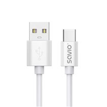 USB cable 2 m USB 2.0 USB A - USB C White CL-168 cable USB 3 m Blanco