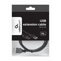 CC-USB2-AMAF-75CM/300-BK cable USB USB 2.0 0,75 m USB A Negro