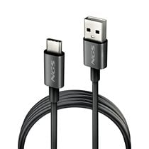 ZYRO-AC cable USB USB 2.0 1 m USB A USB C Negro