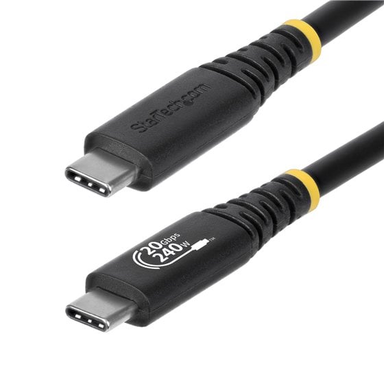 Cable USB4 2m - Cable USB-C Certificado USB-IF - 20Gbps - PD 240W EPR - 4K120 - DP 1.4 - Cable USB Tipo C - Recubrimiento de TPE