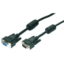 VGA M/F 1.8m cable VGA 1,8 m VGA (D-Sub) Negro