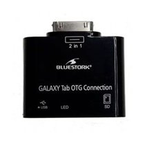 BS-GAL-RDR/SD cable gender changer Samsung 30-pin USB 2.0/SD Card Negro