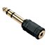 35620 cambiador de género para cable 6.3mm 3.5mm Negro