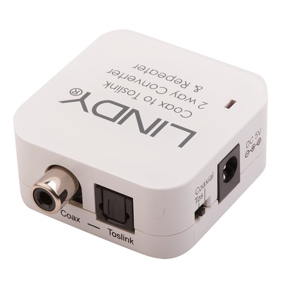 70411 cambiador de género para cable Toslink RCA Blanco