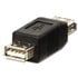 71230 cambiador de género para cable USB A Negro
