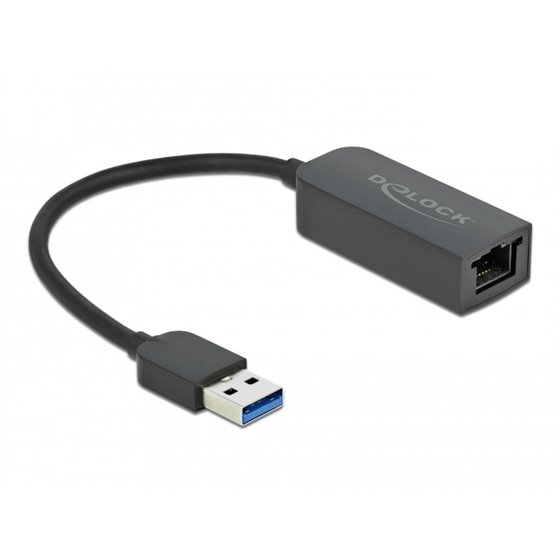 Adaptador USB Tipo-A macho a 2,5 Gigabit LAN compacto