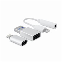 KIT DE CONECTIVIDAD IPHONE/IPAD (LIGHTNING-JACK LIGHTNING-USBC USBC-LIGHTNING)