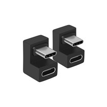 Adaptador USB-C U plug, 10Gbps, PD 100W , 2-Pack