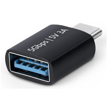 Adaptador USB-C a USB-A - USB Tipo C 5Gbps - Conversor USB Tipo C a USB-A - USB-C Macho a USB-A Hembra - Carcasa de Metal