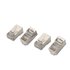 A139-0298 conector RJ-45 Acero inoxidable, Transparente