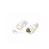 121175 conector RJ-45 Transparente, Blanco