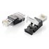 121163 conector RJ-45 Negro, Transparente