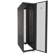 VR3307 armario rack 48U Rack o bastidor independiente Negro, Transparente