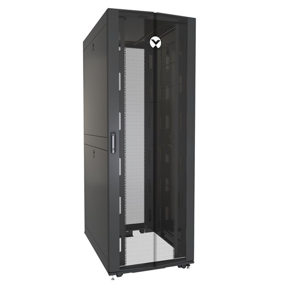 VR3357 armario rack 48U Rack o bastidor independiente Negro, Transparente