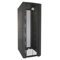 VR3357 armario rack 48U Rack o bastidor independiente Negro, Transparente