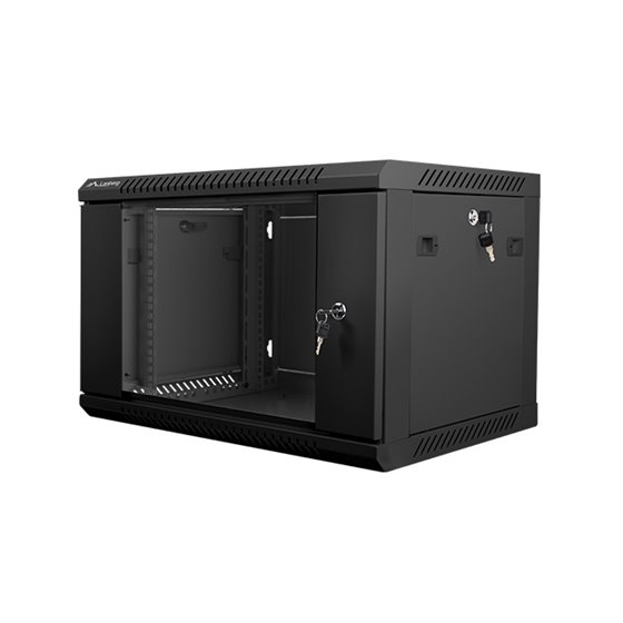 WF01-6406-10B armario rack 6U Bastidor de pared Negro