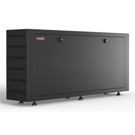 WPN-RNS-171202-B armario rack 17U Bastidor para instalación en suelo Negro