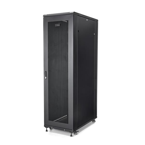 Rack Armario de Equipos de 4 Columnas 42U - Profundidad de 36in - Rack Armario de 19 Pulgadas con Ruedas - Almacenamiento de Tam