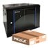 PHO 2212D armario rack 12U Bastidor de pared Negro