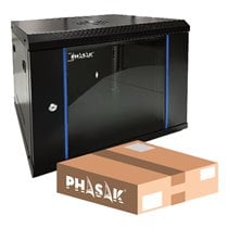 PHO 2212D armario rack 12U Bastidor de pared Negro
