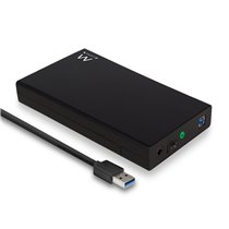 EW7056 caja para disco duro externo Caja de disco duro (HDD) Negro 3.5"