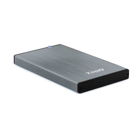 TQE-2527G caja para disco duro externo 2.5" Caja de disco duro (HDD) Negro, Gris