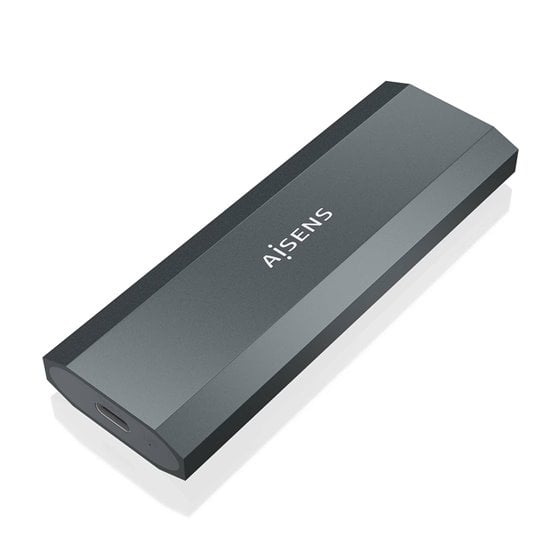 Caja Externa M.2 (NGFF) ASM2-029GR NVMe a USB3.2 Gen2, Gris