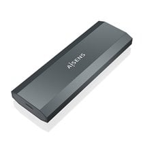 Caja Externa M.2 (NGFF) ASM2-029GR NVMe a USB3.2 Gen2, Gris