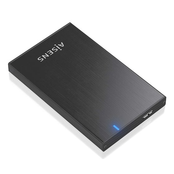 Caja externa 2.5" ASE-2527B 9.5mm SATA a USB 3.0/USB3.1 Gen1, Negro