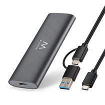 EW7060 caja para disco duro externo Caja externa para unidad de estado sólido (SSD) Gris Oscuro