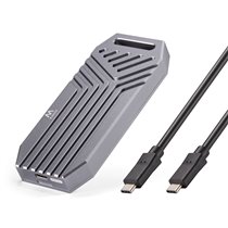 EW7062 caja para disco duro externo Caja externa para unidad de estado sólido (SSD) Gris Oscuro