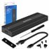 AK-84 caja para disco duro externo Caja externa para unidad de estado sólido (SSD) Negro M.2