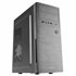 2INITIOX, Caja PC Semitorre ATX, Ventilador Lateral 12cm, Frontal Aluminio Pulido, Acero, Negro
