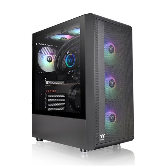 S200 TG ARGB Midi Tower Negro
