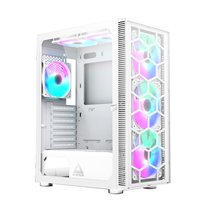X3 GLASS Midi Tower Blanco