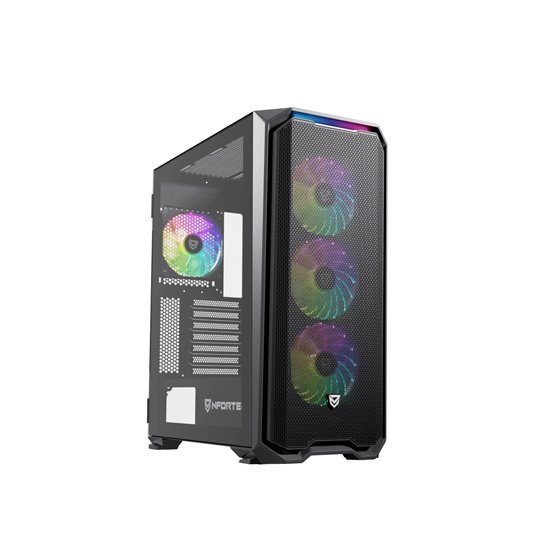 NF-CS-KRATERX-B carcasa de ordenador Midi Tower Negro