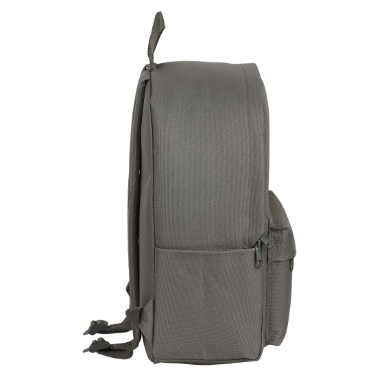 Mochila Portaordenador SAFTA Gris Humo 31 x 40 x 16 cm.
