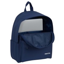 Mochila Portaordenador SAFTA Azul Navy 31 x 40 x 16 cm.